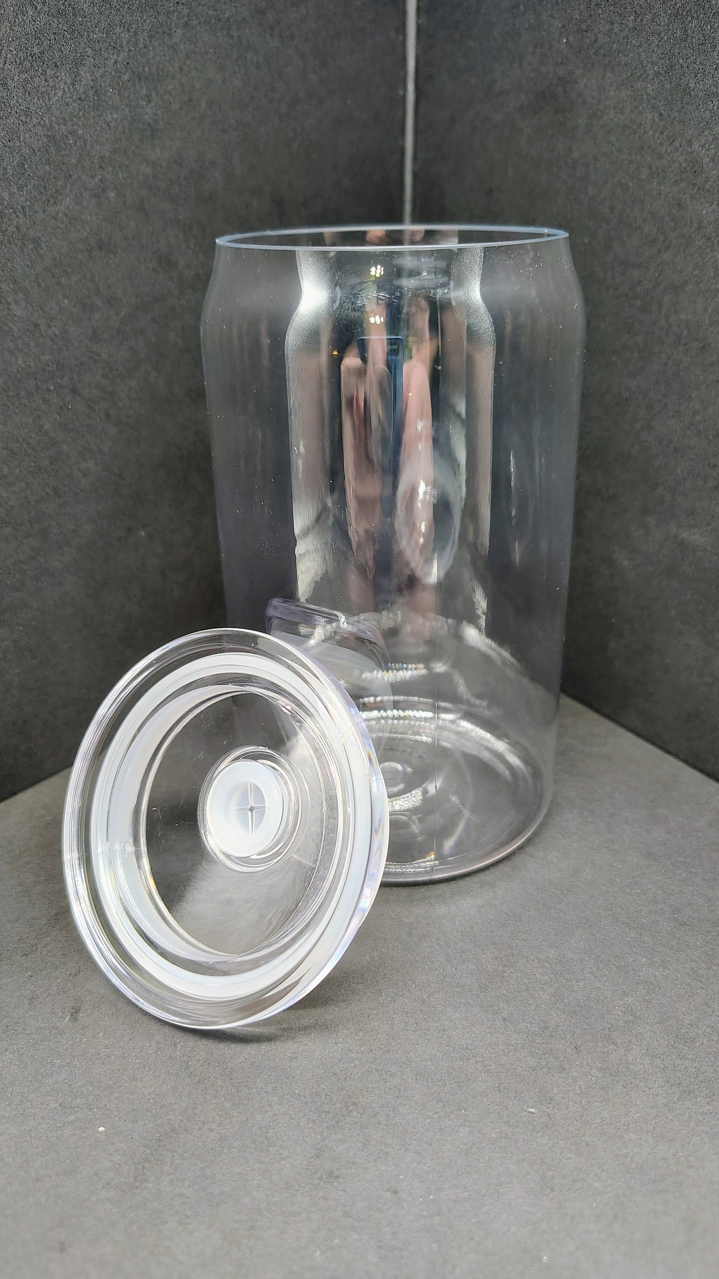 ClearPop 16oz Plastic Can Tumbler