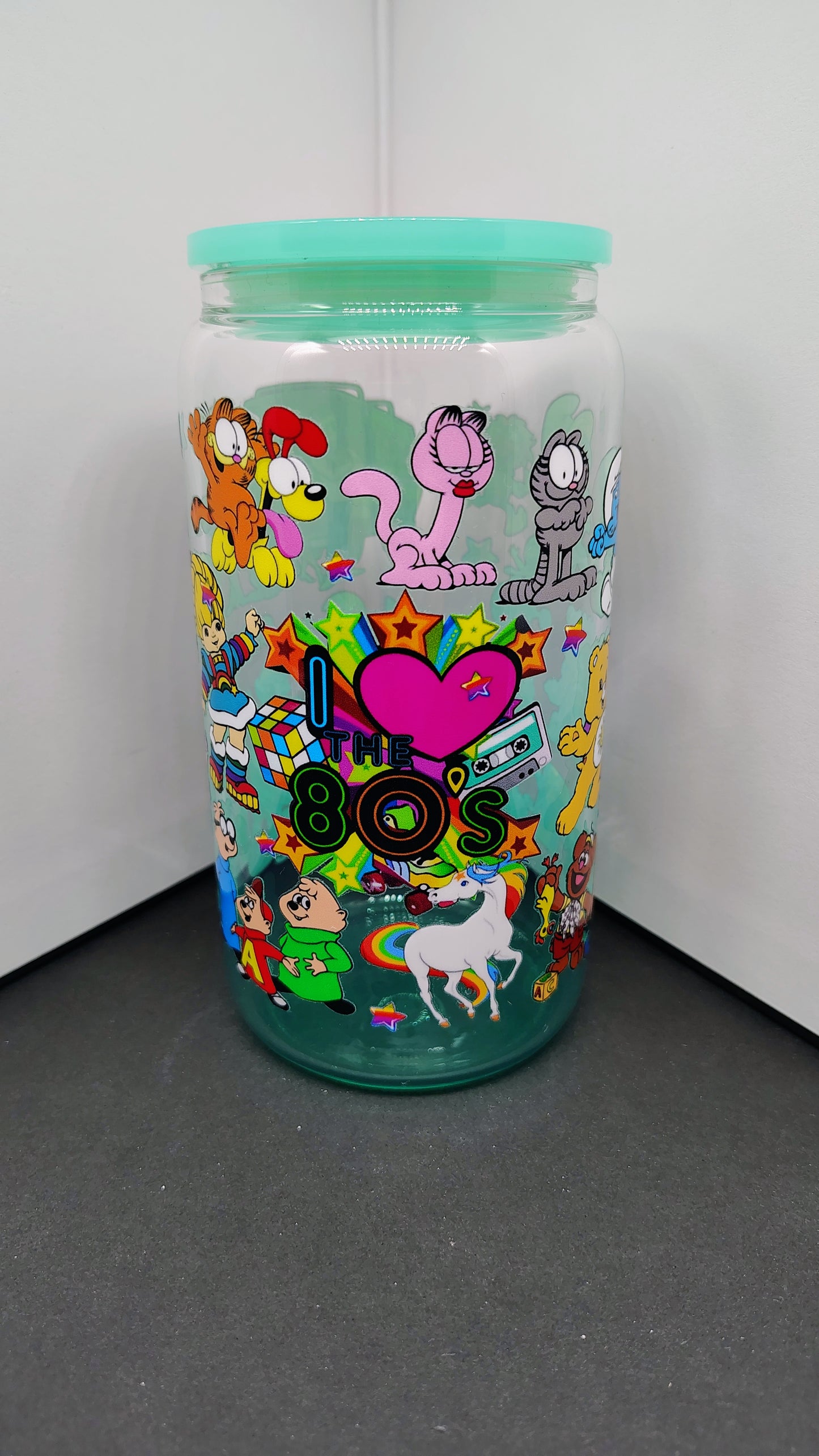 Totally Rad 80s 16oz Glass Can