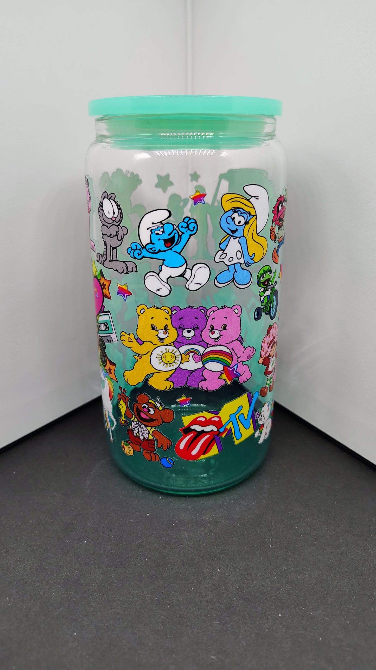 Totally Rad 80s 16oz Glass Can