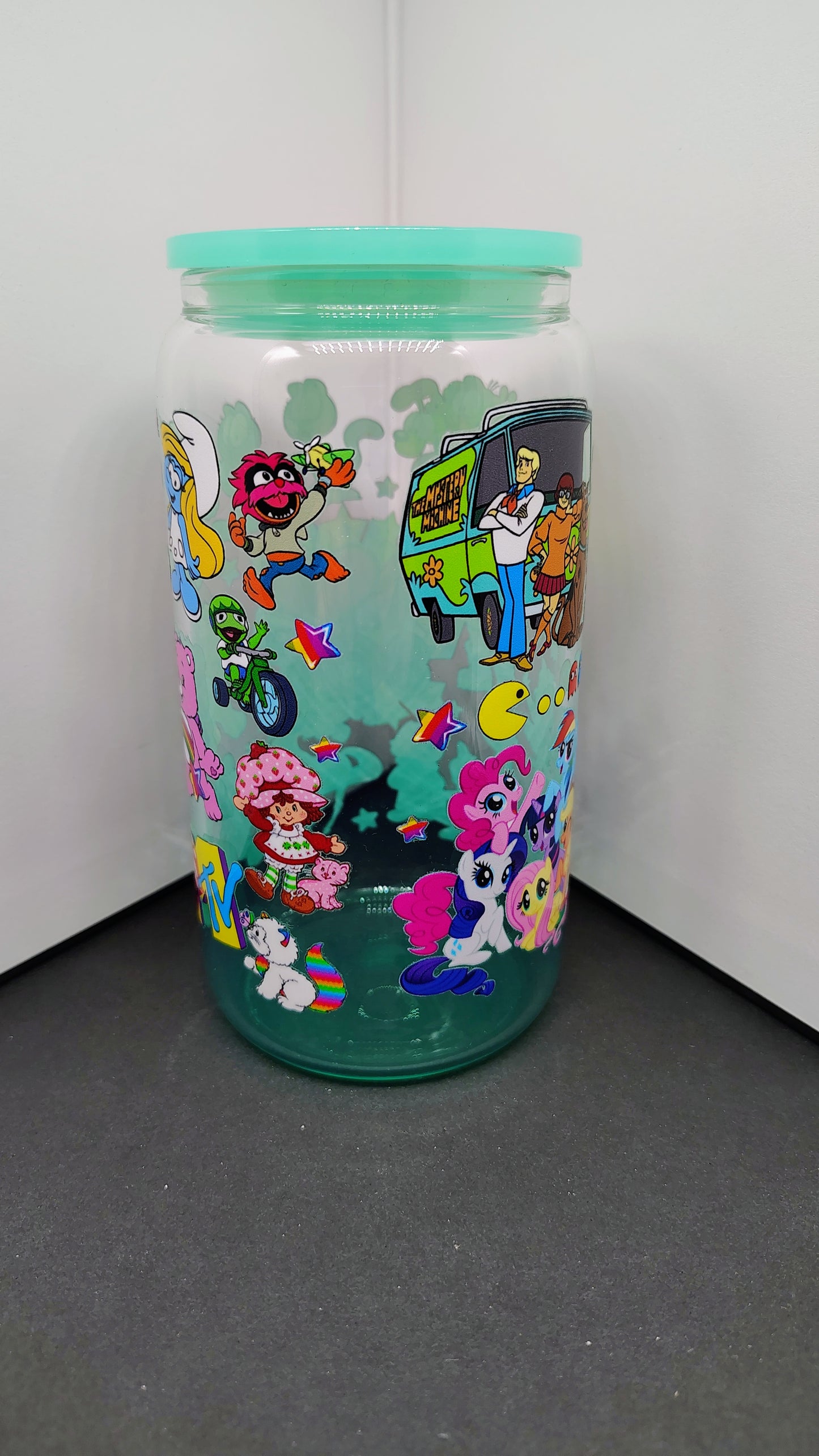 Totally Rad 80s 16oz Glass Can