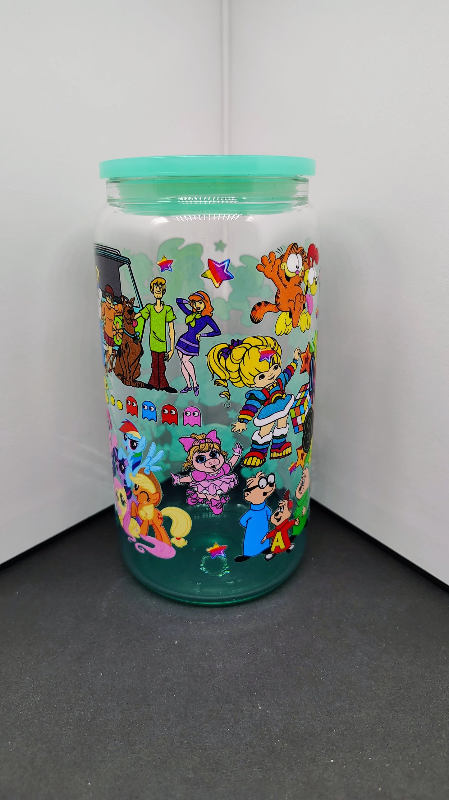 Totally Rad 80s 16oz Glass Can