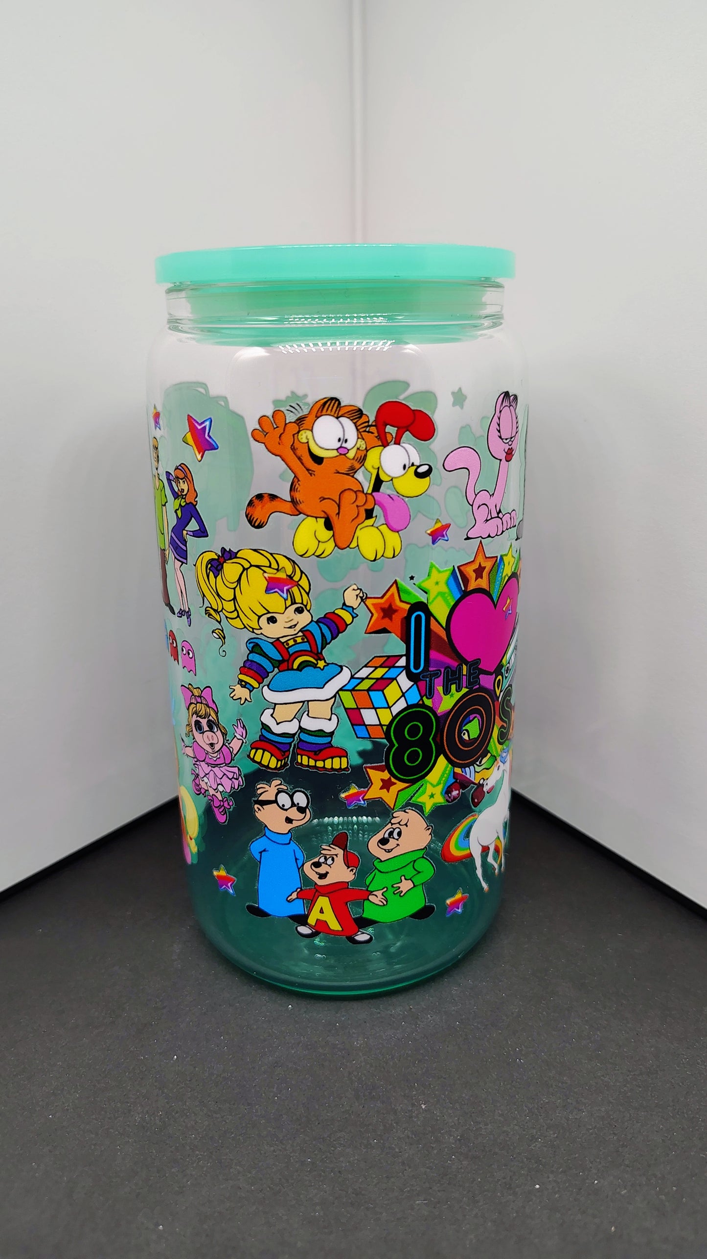 Totally Rad 80s 16oz Glass Can