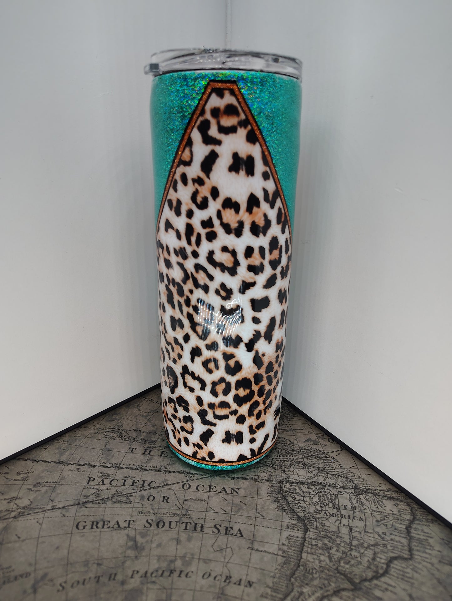 "OCD Piggy Glam Tumbler – Old, Cranky & Dangerous with Sunflowers"