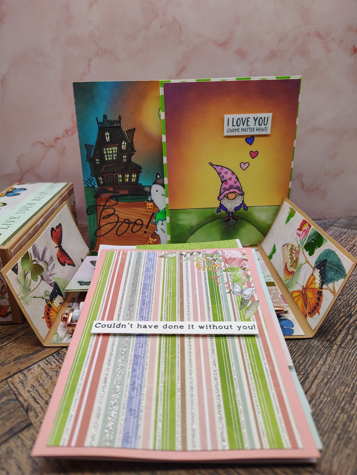 🦋 Butterfly Garden Papercraft Stationery Box 🦋