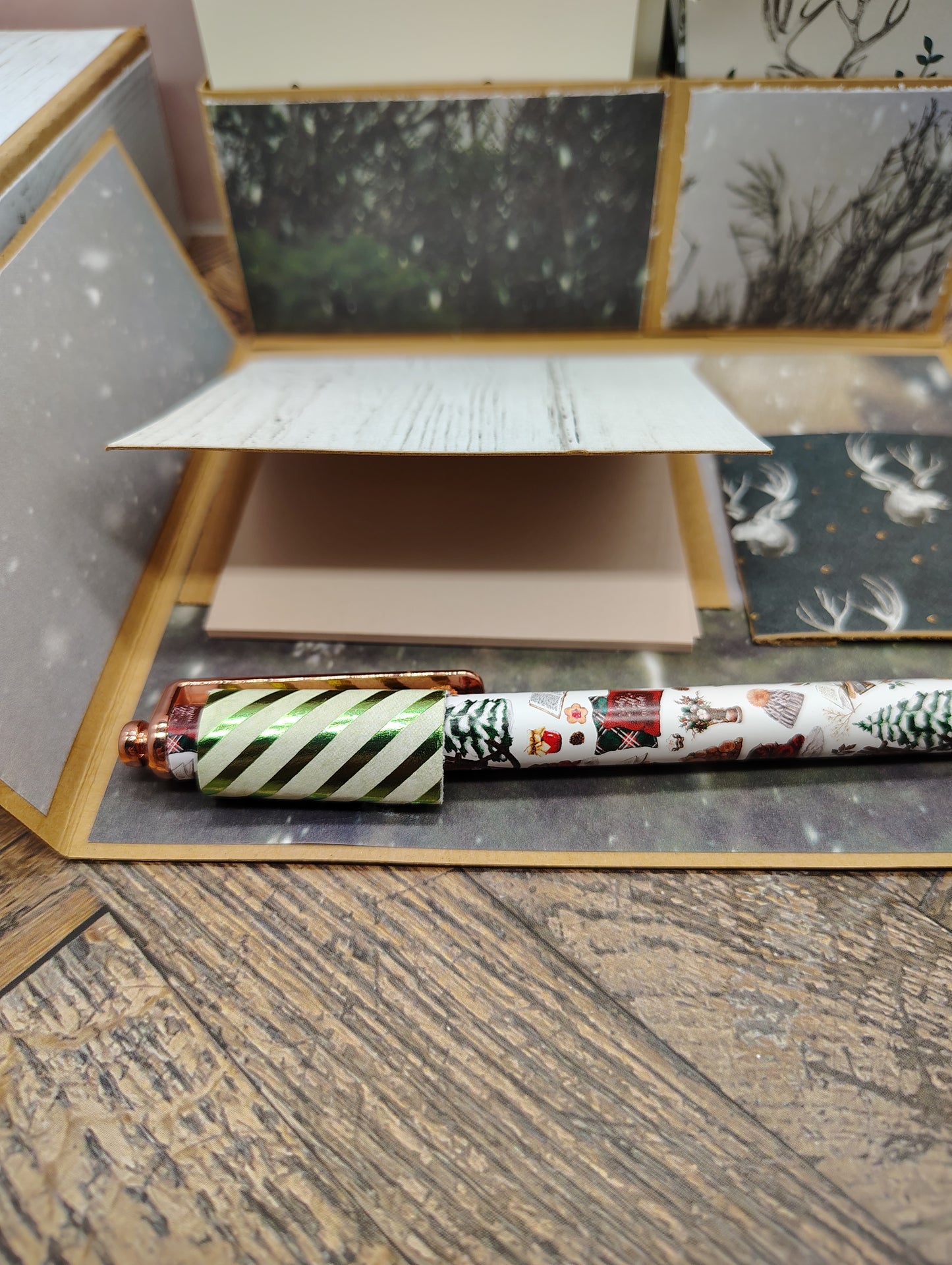 š¦ Rustic Winter Papercraft Stationery Box š¦