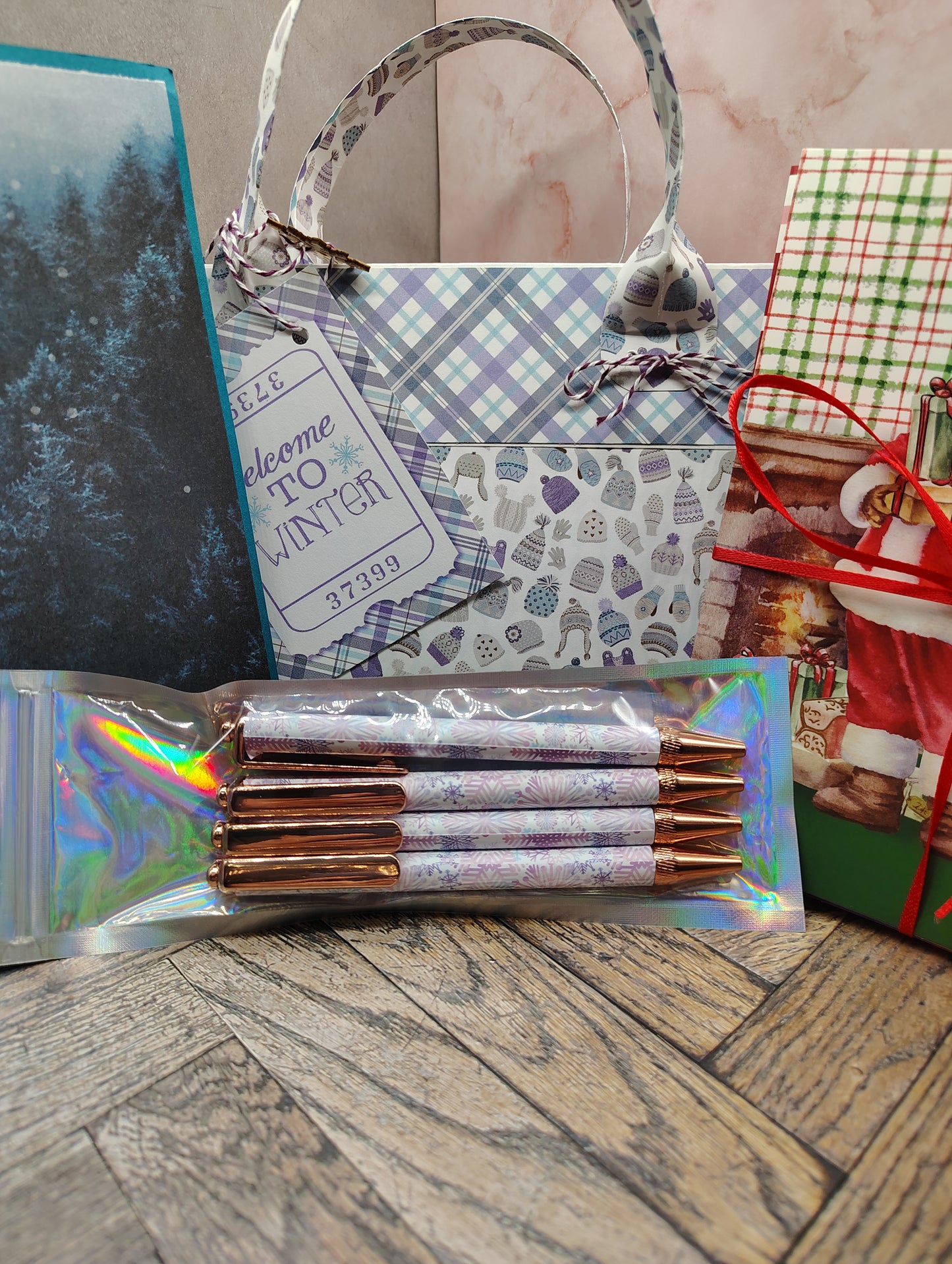 ❄️ Winter Wonderland Papercrafted Gift Purse Set