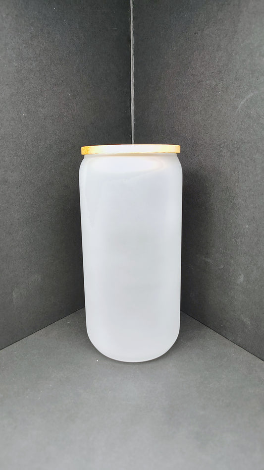 ClearSip 16 – Frosted Glass Can Blank