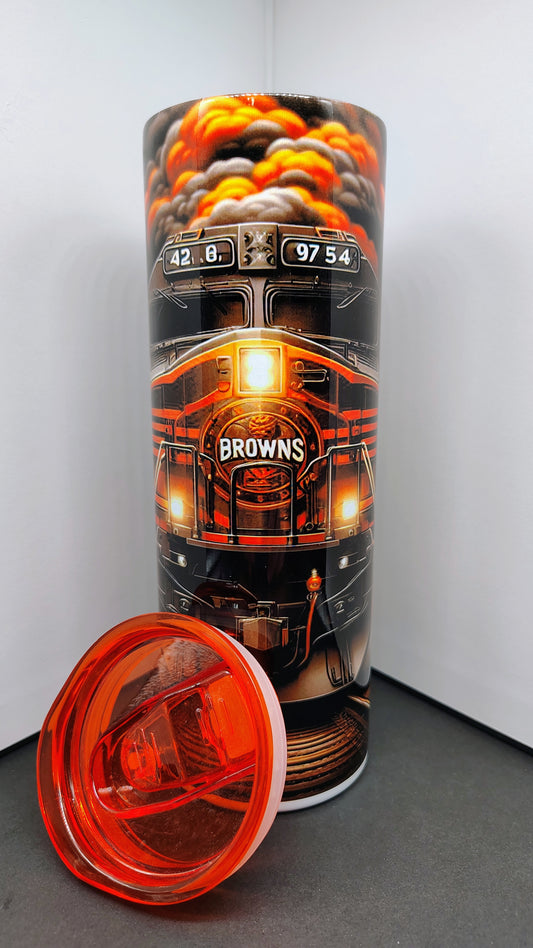 Browns Heat Train 20oz Tumbler