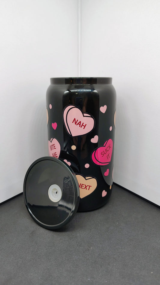 Sassy Candy Hearts Can Tumbler – 16oz