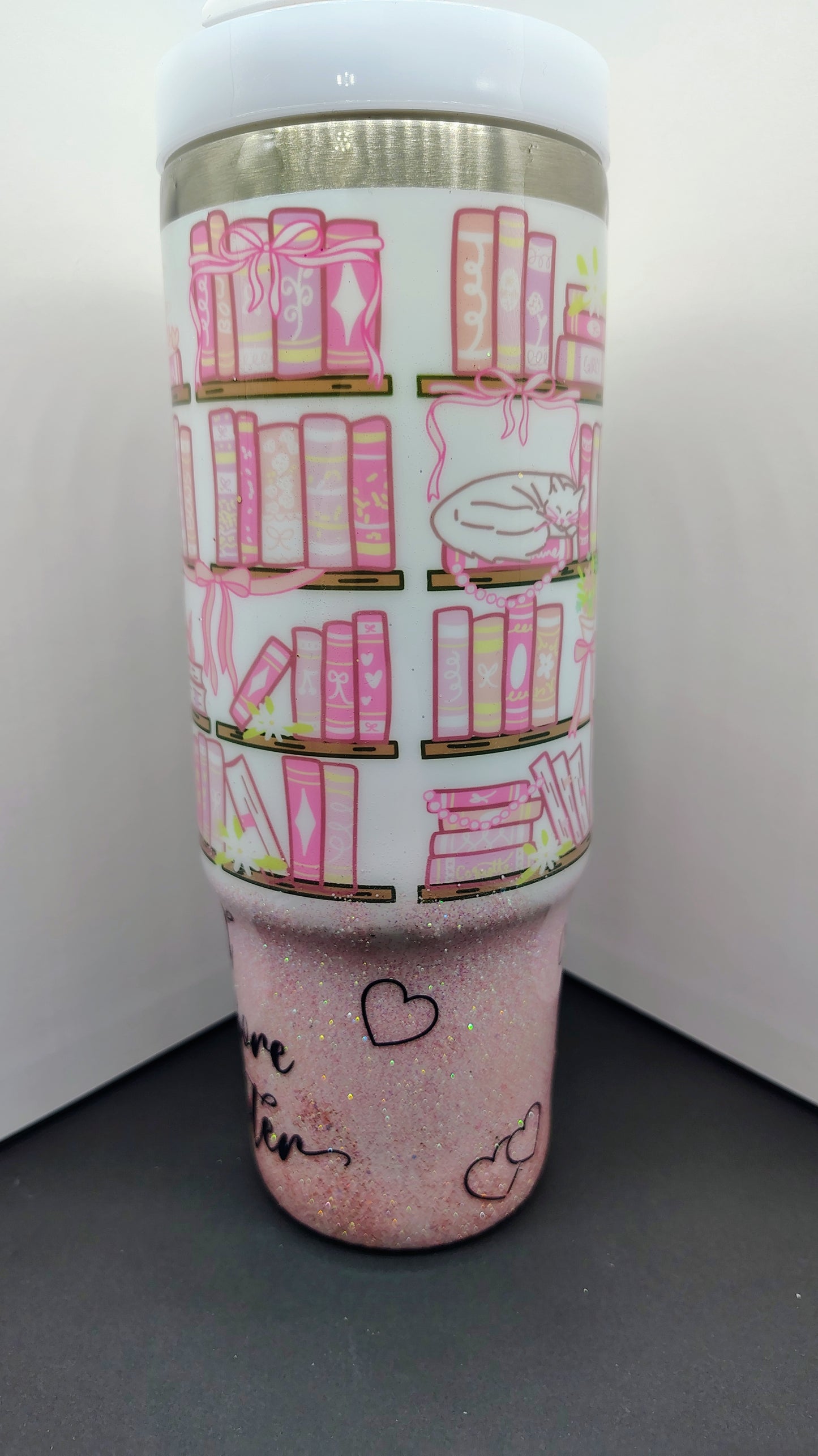 Just One More Chapter – 40oz Glitter Book Lover Tumbler