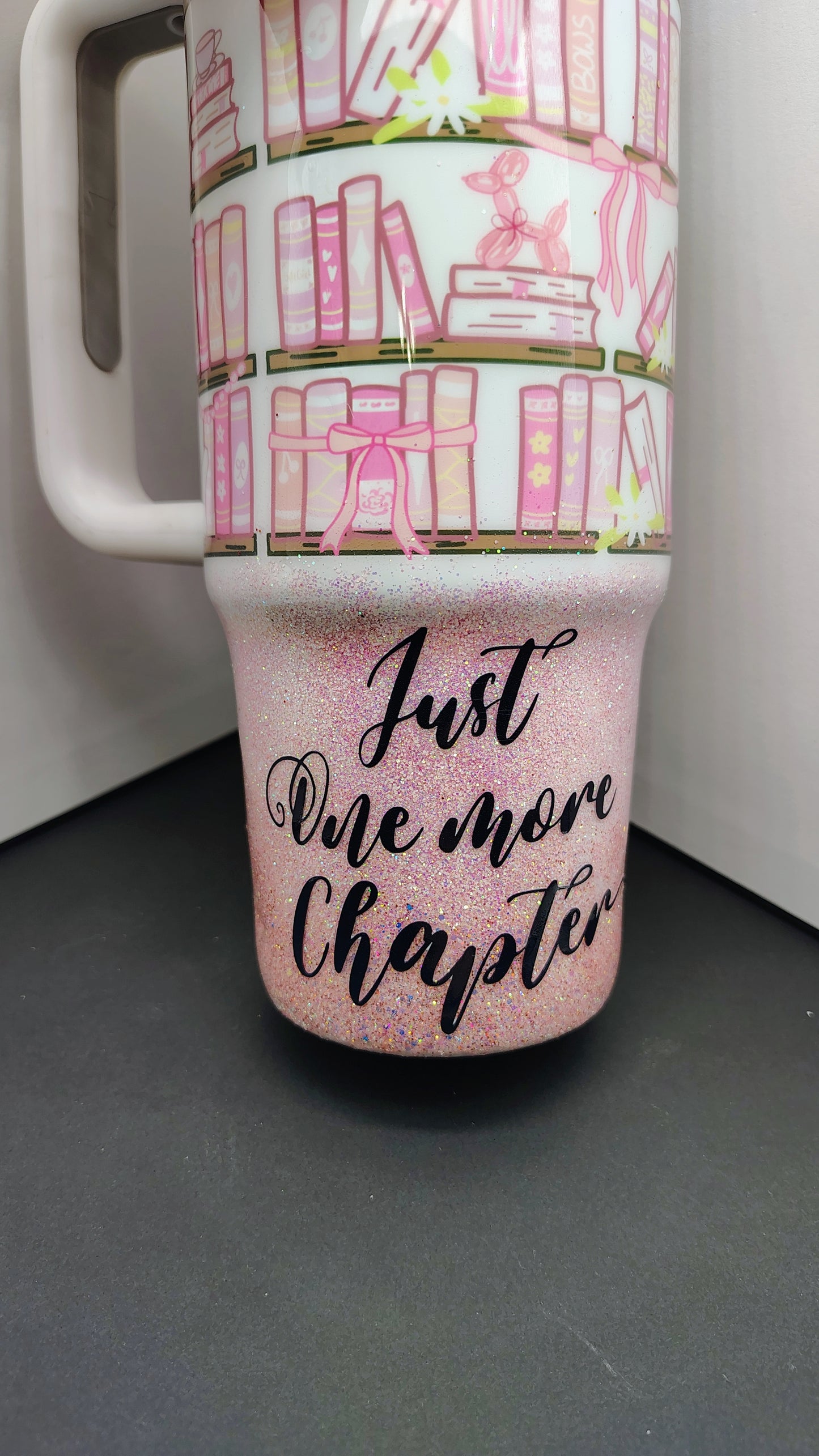 Just One More Chapter – 40oz Glitter Book Lover Tumbler