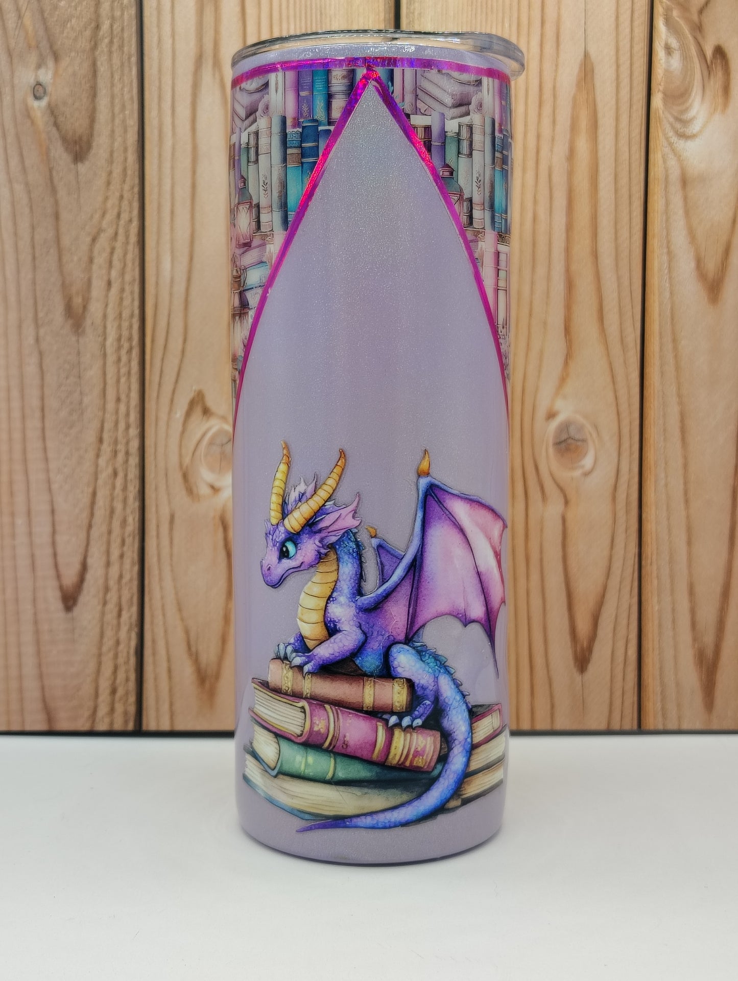 Dragon Library Resin Tumbler